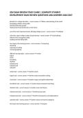 SDV EXAM REVIEW STUDY GUIDE &vert; COMPLETE STUDENT DEVELOPMENT EXAM REVIEW QUESTIONS AND ANSWERS 2026&sol;2027