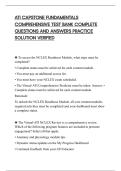 ATI CAPSTONE FUNDAMENTALS&NewLine;COMPREHENSIVE TEST BANK COMPLETE&NewLine;QUESTIONS AND ANSWERS PRACTICE&NewLine;SOLUTION VERIFIED