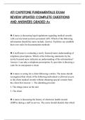 ATI CAPSTONE FUNDAMENTALS EXAM&NewLine;REVIEW UPDATED COMPLETE QUESTIONS&NewLine;AND ANSWERS GRADED A&plus;