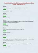 Chem 103 Final Exam &vert; Verified Exam Questions and Answers &vert; Latest&NewLine;Updated Study Material 2026