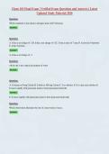 Chem 103 Final Exam &vert; Verified Exam Questions and Answers &vert; Latest&NewLine;Updated Study Material 2026