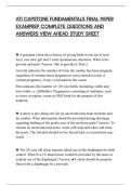 ATI CAPSTONE FUNDAMENTALS FINAL PAPER&NewLine;EXAMPREP COMPLETE QUESTIONS AND&NewLine;ANSWERS VIEW AHEAD STUDY SHEET