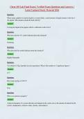 Chem 103 Lab Final Exam &vert; Verified Exam Questions and Answers &vert;&NewLine;Latest Updated Study Material 2026