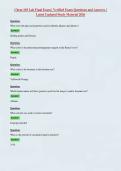 Chem 103 Lab Final Exam &vert; Verified Exam Questions and Answers &vert;&NewLine;Latest Updated Study Material 2026