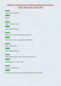 CHEM 103 Lab Final Exam &vert; Verified Exam Questions and Answers &vert;&NewLine;Latest Updated Study Material 2026