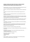 NURSING 1100 FINAL EXAM TERMS STUDY GUIDE &vert; COMPLETE NURSING TERMINOLOGY REVIEW QUESTIONS AND ANSWERS 2026&sol;2027