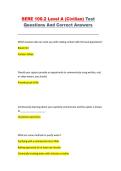 SERE 100&period;2 Level A &lpar;Civilian&rpar; Test Questions and Correct Answers