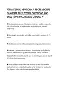 ATI MATERNAL NEWBORN A PROFESSIONAL&NewLine;EXAMPREP 2026 TESTED QUESTIONS AND&NewLine;SOLUTIONS FULL REVIEW GRADED A&plus;&NewLine;