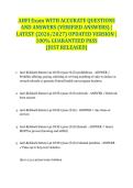 AHFI Exam WITH ACCURATE QUESTIONS AND ANSWERS &lpar;VERIFIED ANSWERS&rpar; &vert; LATEST &lpar;2026&sol;2027&rpar; UPDATED VERSION &vert; 100&percnt; GUARANTEED PASS &lbrace;JUST RELEASED&rcub;