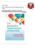 Test Bank for Bates' Nursing Guide to Physical Examination and History Taking&comma; 3rd Edition &ndash; Beth Hogan-Quigley