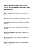 ATI MED SURG PROCTORED 100 PRACTICE&NewLine;SOLUTION 2026 COMPREHENSIVE QUESTIONS&NewLine;AND ANSWERS