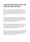 ATI MED SURG PROCTORED 201 ACTUAL TEST&NewLine;SCRIPT 2026 VERIFIED SOLUTIONS
