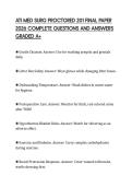 ATI MED SURG PROCTORED 201 FINAL PAPER&NewLine;2026 COMPLETE QUESTIONS AND ANSWERS&NewLine;GRADED A&plus;