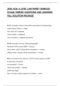 2026 AQA A LEVEL LAW PAPER 1 BUNDLED&NewLine;EXAMS VERIFIED QUESTIONS AND ANSWERS&NewLine;FULL SOLUTION PACKAGE