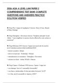 2026 AQA A LEVEL LAW PAPER 2&NewLine;COMPREHENSIVE TEST BANK COMPLETE&NewLine;QUESTIONS AND ANSWERS PRACTICE&NewLine;SOLUTION VERIFIED