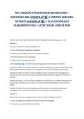 NYC ASSOCIATE FRAUD INVESTIGATOR EXAM &ndash;&NewLine;QUESTIONS AND ANSWER-S VERIFIED AND WELL&NewLine;DETAILED ANSWER-S PLUS RATIONALES&NewLine;GUARANTEED PASS &vert; LATEST EXAM UPDATE 2026&NewLine;