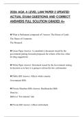 2026 AQA A LEVEL LAW PAPER BUNDLED EXAMS