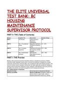 2026&sol;2027 ELITE BC Housing Maintenance Supervisor Test Bank &vert; RTB&comma; WorkSafeBC & TSBC Protocol &lpar;100&percnt; Verified&rpar;