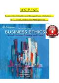 Test Bank for Business Ethics&colon; Ethical Decision Making & Cases&comma; 13th Edition &ndash; O&period; C&period; Ferrell & John Fraedrich