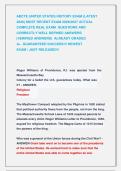 ABCTE UNITED STATES HISTORY EXAM &lpar;LATEST &NewLine;2026&rpar; MOST RECENT EXAM 2026&vert;2027 ACTUAL &NewLine;COMPLETE REAL EXAM  QUESTIONS AND &NewLine;CORRECTLY WELL DEFINED ANSWERS  &NewLine;&lpar;VERIFIED ANSWERS&rpar;  ALREADY GRADED                         &NewLine;A&plus;  GUARANTEED SUCCESS&excl;&excl;&excl; NEWEST       