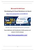 Microsoft Azure AI Cloud Developer AI-200 Practice Test Q&As PDF