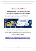 Microsoft Cloud and AI Security Engineer SC-500 Practice Test Q&As PDF