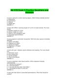 NU 578 Exam 5 Practice Questions and Answers&vert;Accurate&vert;Verified