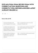 ISYE 6414 FINAL EXAM REVIEW EXAM WITH CORRECT ACTUAL QUESTIONS AND CORRECTLY WELL DEFINED ANSWERS LATEST ALREADY GRADED A&plus;