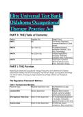 2026&sol;2027 Elite Test Bank&colon; Oklahoma Occupational Therapy Practice Act &lpar;OAC 435&rpar; &vert; 40&plus; Q&A with Mentor Analysis