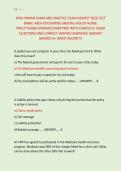 APEA PMHNP EXAM AND PRACTICE EXAM NEWEST 2026 TEST &NewLine;BANK&vert; APEA PSYCHIATRIC-MENTAL HEALTH NURSE &NewLine;PRACTITIONER &lpar;PMHNP&rpar; EXAM PREP WITH COMPLETE  EXAM &NewLine;QUESTIONS AND CORRECT VERIFIED ANSWERS&sol; ALREADY &NewLine;GRADED A&plus; &lpar;MOST RECENT&excl;&excl;&rpar;