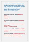 AVIT 428 TEST 1 EXAM &lpar;LATEST EXAM 2026&rpar; MOST &NewLine;RECENT EXAM 2026&vert;2027 ACTUAL COMPLETE REAL &NewLine;EXAM  QUESTIONS AND CORRECTLY WELL DEFINED &NewLine;ANSWERS &lpar;VERIFIED ANSWERS&rpar;  ALREADY               &NewLine;GRADED A&plus;  GUARANTEED SUCCESS&excl;&excl;&excl;                                &NewLine;