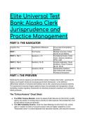 2026&sol;2027 Elite Universal Test Bank&colon; Alaska Clerk Jurisprudence&comma; OMA&comma; APRA & Practice Management &lpar;35&plus;  Q&A S-Tier Masterclass&rpar;
