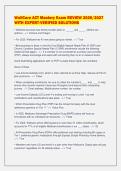 WellCare ACT Mastery Exam REVIEW 2026&sol;2027&NewLine;WITH EXPERT-VERIFIED SOLUTIONS