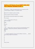 WellCare ACT Mastery Exam SCRIPT 2026&sol;2027&NewLine;WITH VERIFIED ANSWERS RATED A&plus;&NewLine;