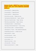 Shadow Health - HEENT Tina Jones Test Exam&NewLine;SCRIPT 2026&sol;2027 WITH VERIFIED ANSWERS&NewLine;RATED A&plus;&NewLine;