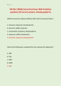 NR 546 &sol; NR546 Actual Final Exam 2026 Prediction &NewLine;questions &lpar;All correct answers&comma; Already graded A&rpar;