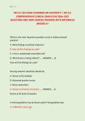 NR 511 CEA EXAM CHAMBERLAIN UNIVERSITY &vert; NR 511 &NewLine;COMPREHENSIVE CLINICAL EXAM &lpar;CEA&rpar; 2026&ndash;2027 &NewLine;QUESTIONS AND 100&percnt; VERIFIED ANSWERS WITH RATIONALES &NewLine;GRADED A&plus; 