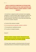 NASCLA ACCREDITED JOURNEYMAN ELECTRICIAN EXAM &NewLine;REVIEWS WITH COMPLETE ACTUAL EXAM QUESTIONS AND &NewLine;CORRECT VERIFIED ANSWERS&sol; ALREADY GRADED A&plus; &lpar;MOST &NewLine;RECENT&excl;&excl;&rpar;