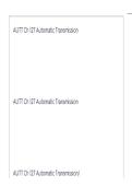 AUTT Ch 127 Automatic Transmission Exam Questions and Correct Answers &lpar;Latest Update&rpar;