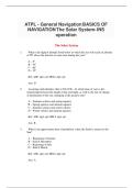 ATPL General Navigation - Complete Question Bank with Answers