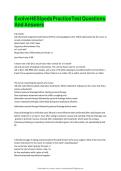Evolve HESI PEDS Practice Test Q&A for Nursing Student