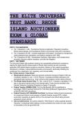 2026&sol;2027 The Elite Universal Test Bank&colon; Rhode Island Auctioneer Exam & Global Standards