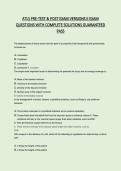 ATLS Pre-Test & Post-Exam Version II&colon; Complete Questions with Verified Solutions