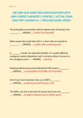 JIBC EMR QUIZ BANK 2026 EXAM QUESTIONS WITH &NewLine;100&percnt; CORRECT ANSWERS &vert; VERIFIED &vert;&vert; ACTUAL EXAM &NewLine;2026 TEST&excl;&excl; GRADED A&plus; &vert; 2025&vert;2026 EXAM UPDATE