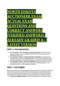 S-Tier North Dakota Auctioneer Exam Prep &vert; 70&plus; Verified Q&A &vert; HB 1191&comma; UCC 2-328 & NDCC Law &lpar;2026&sol;2027 Updated&rpar;