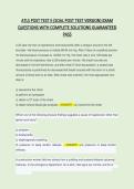 ATLS Post-Test Exam Review&colon; 150&plus; Comprehensive Questions & Verified Answers &lpar;Latest Version&rpar;&NewLine;&NewLine;