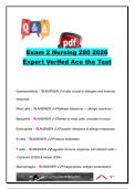 Nursing 280 Exam 2 Study Guide &vert; 39 Practice Questions & Answers &vert; Immunology&comma; Oncology&comma; Fluids & Electrolytes&comma; Hematology&comma; Cardiovascular Disorders