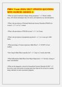 PMH-C Exam 2026&sol;2027 UPDATED QUESTIONS&NewLine;WITH ANSWERS GRADED A&plus;