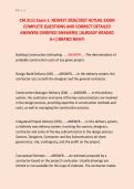 CM 3111 Exam 1  NEWEST 2026&sol;2027 ACTUAL EXAM &NewLine;COMPLETE QUESTIONS AND CORRECT DETAILED &NewLine;ANSWERS &lpar;VERIFIED ANSWERS&rpar; &vert;ALREADY GRADED &NewLine;A&plus;&vert;&vert;BRAND NEW&excl;&excl;