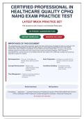 CPHQ Exam Practice Test Bank&colon; 199 Questions with Detailed Rationales &lpar;NAHQ Certified Professional in Healthcare Quality&rpar;